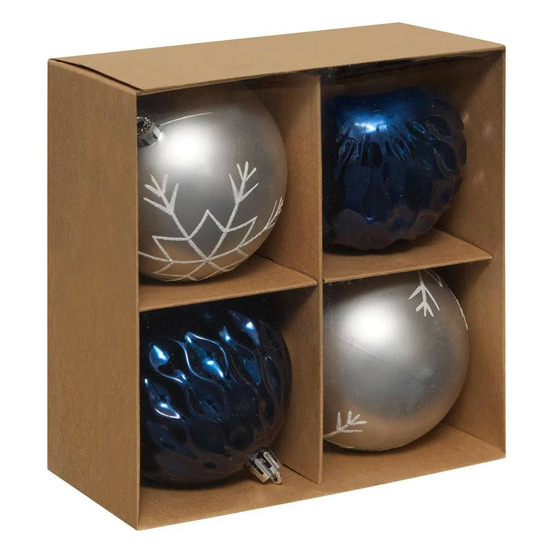 Lot de 4 boules de noël