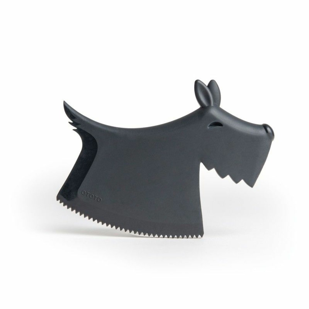 Chien ramasse poils sur les tissus scruffy