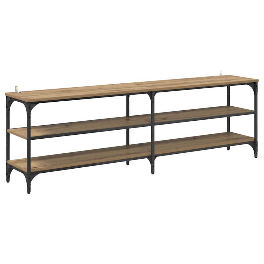 Meuble tv chêne artisanal 160 x 30 x 50 cm