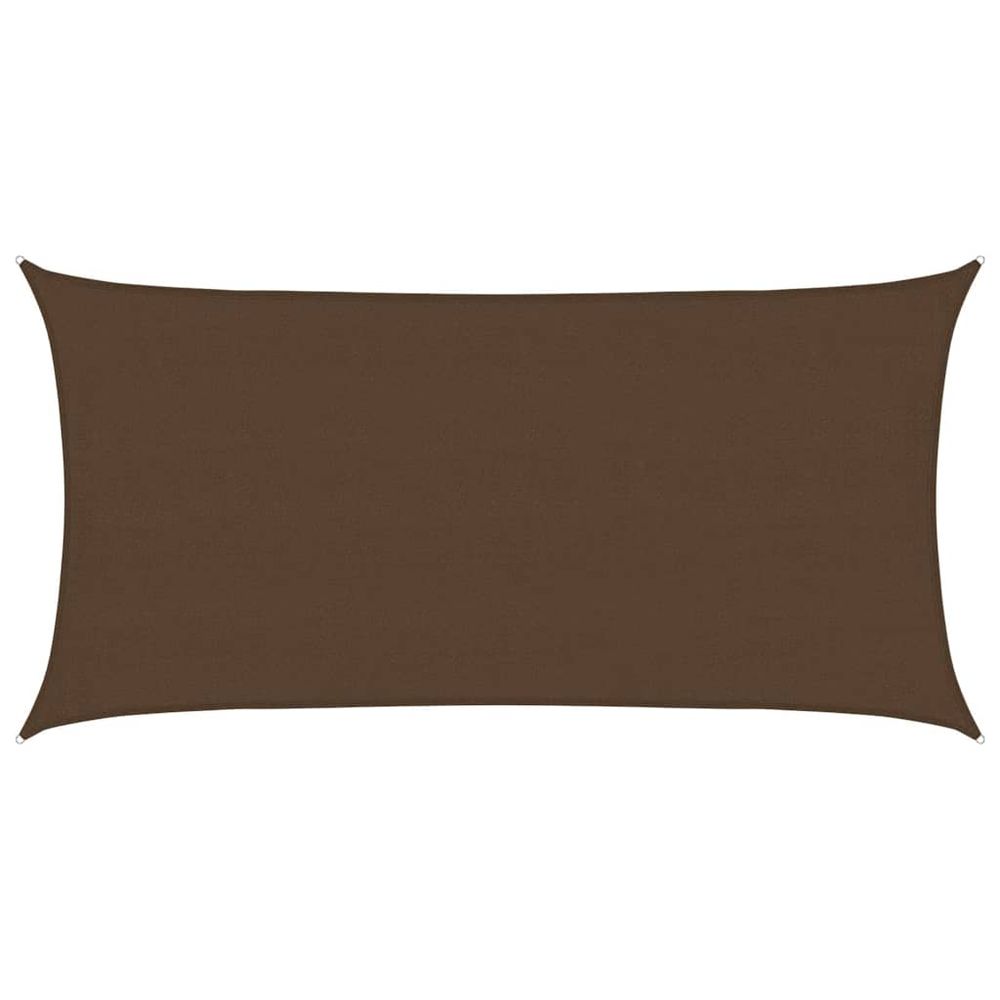 Voile d'ombrage 160 g/m² marron 4x7 m pehd
