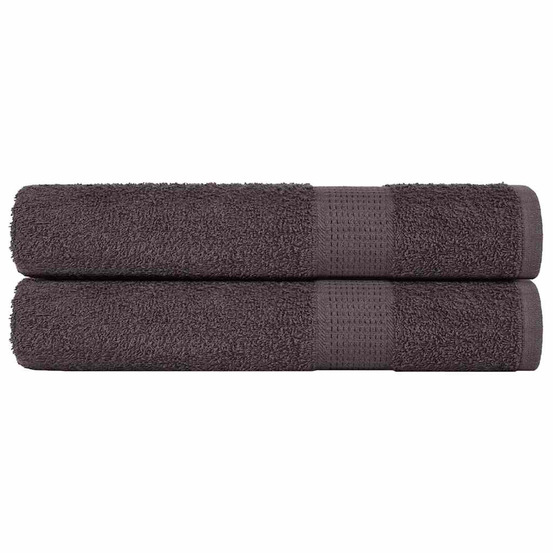 Serviettes de sauna 2 pcs frogn anthracite 80x200 cm 100% coton