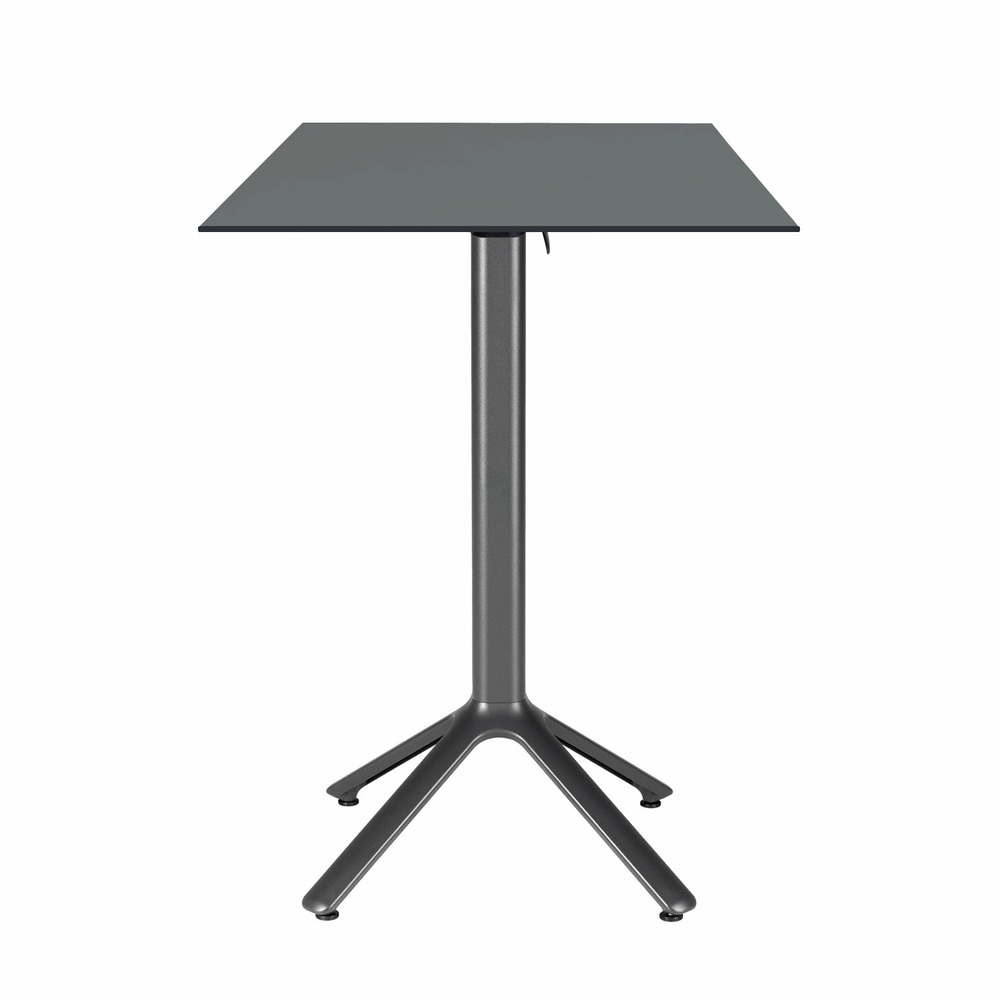 Restootab - table haute pliable nemo pour intérieur/extérieur anthracite 60x60