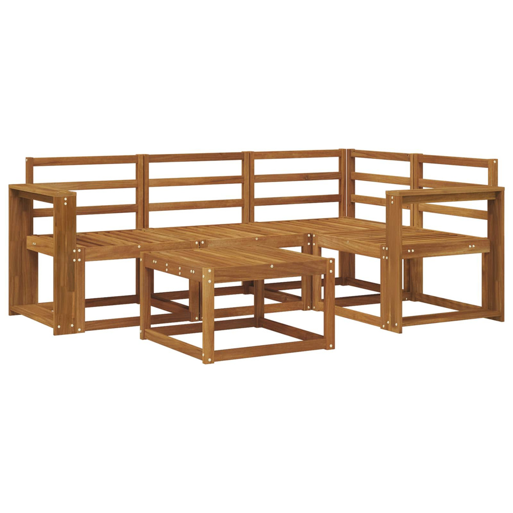 Ensemble de canapés d'extérieur 5 pcs naturel