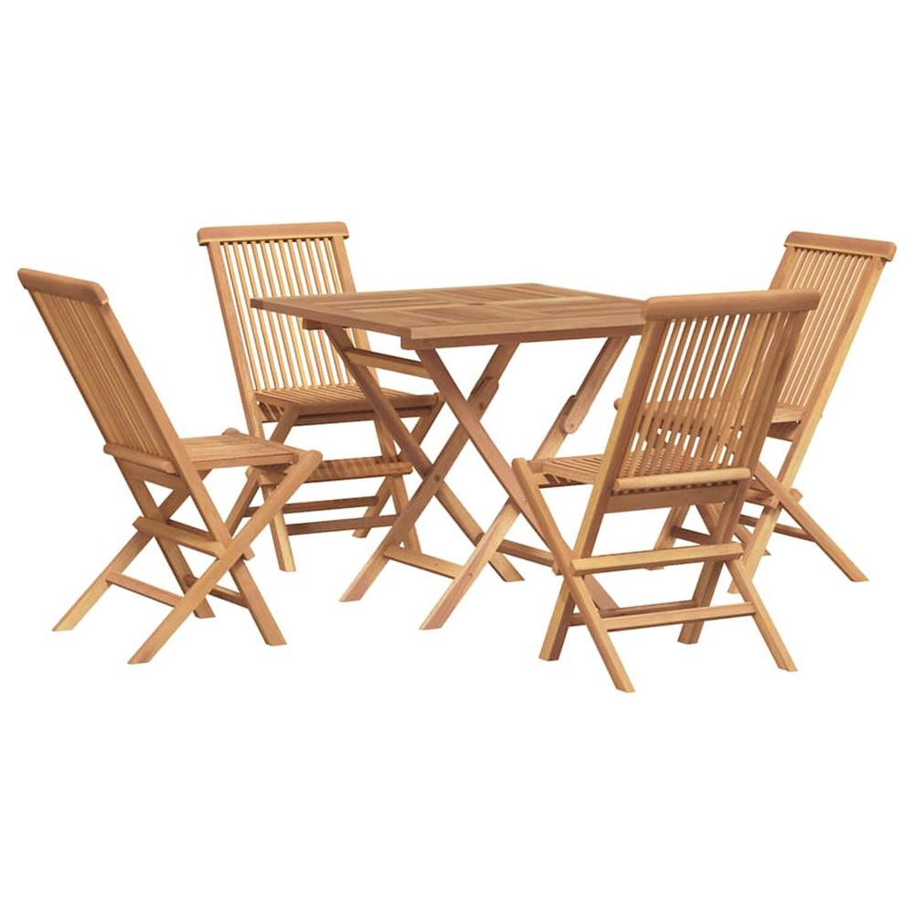Salon de jardin 5 pcs Bois de teck