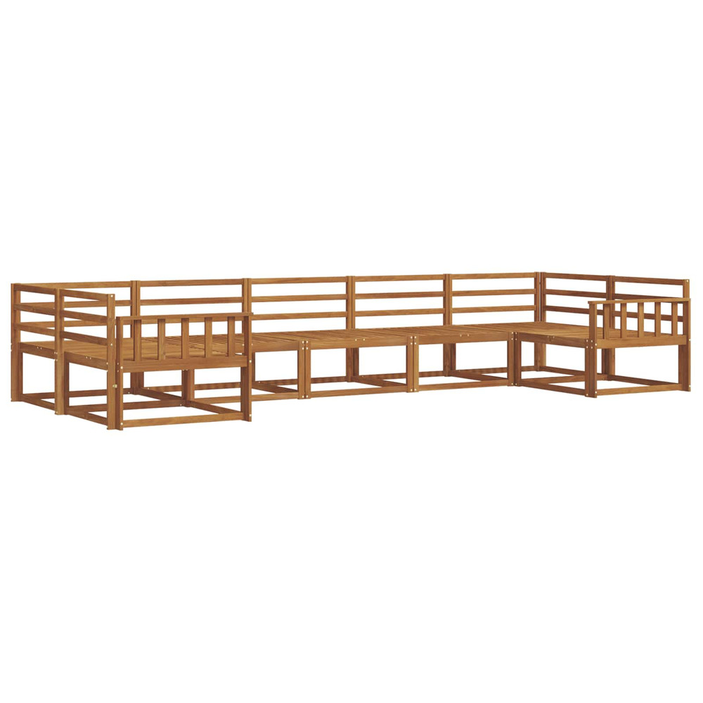 Ensemble de canapés d'extérieur 7 pcs naturel