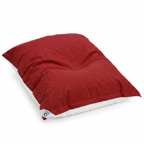 Housse pour pouf géant xxl 180x140cm flottant pour piscine - rouge piment