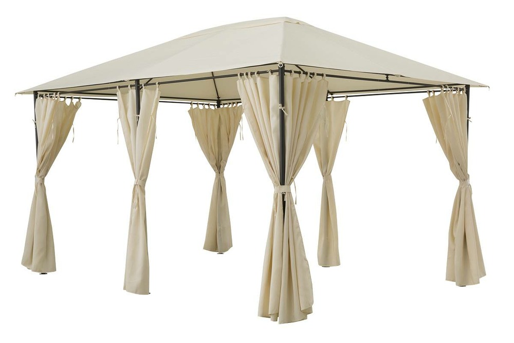Rideaux pour tonnelle santorini écru (6 rideaux)