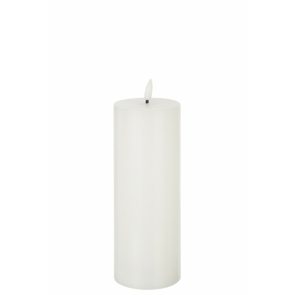 Bougie led 1 lumière blanc 7x7x23cm