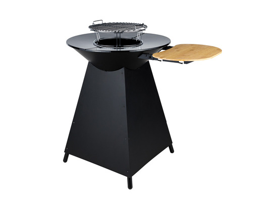 Brasero de cuisson avec plaque en fonte amovible
