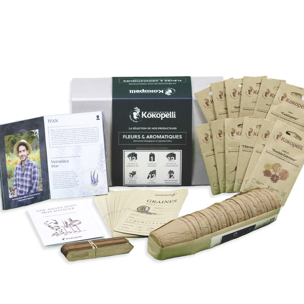 Coffret de graines bio fleurs & aromatiques - la sélection des producteurs