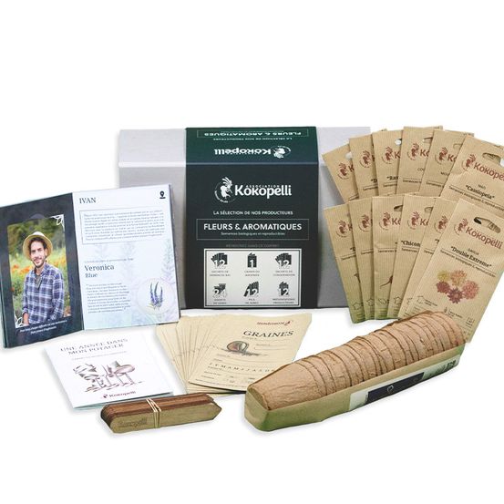 Coffret de graines bio fleurs & aromatiques - la sélection des producteurs
