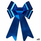 Lien décorations de noël bleu pvc 24 x 36 x 5 cm (12 unités)