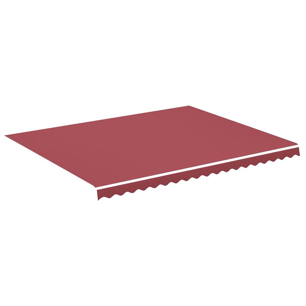 Tissu de remplacement pour auvent bordeaux rouge 450x350 cm polyester