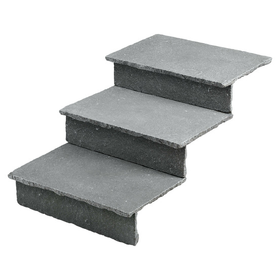 Dessus de marche pierre de tandur gris 60x40x2 cm bord naturel (à l'unité) - ro'ma nature