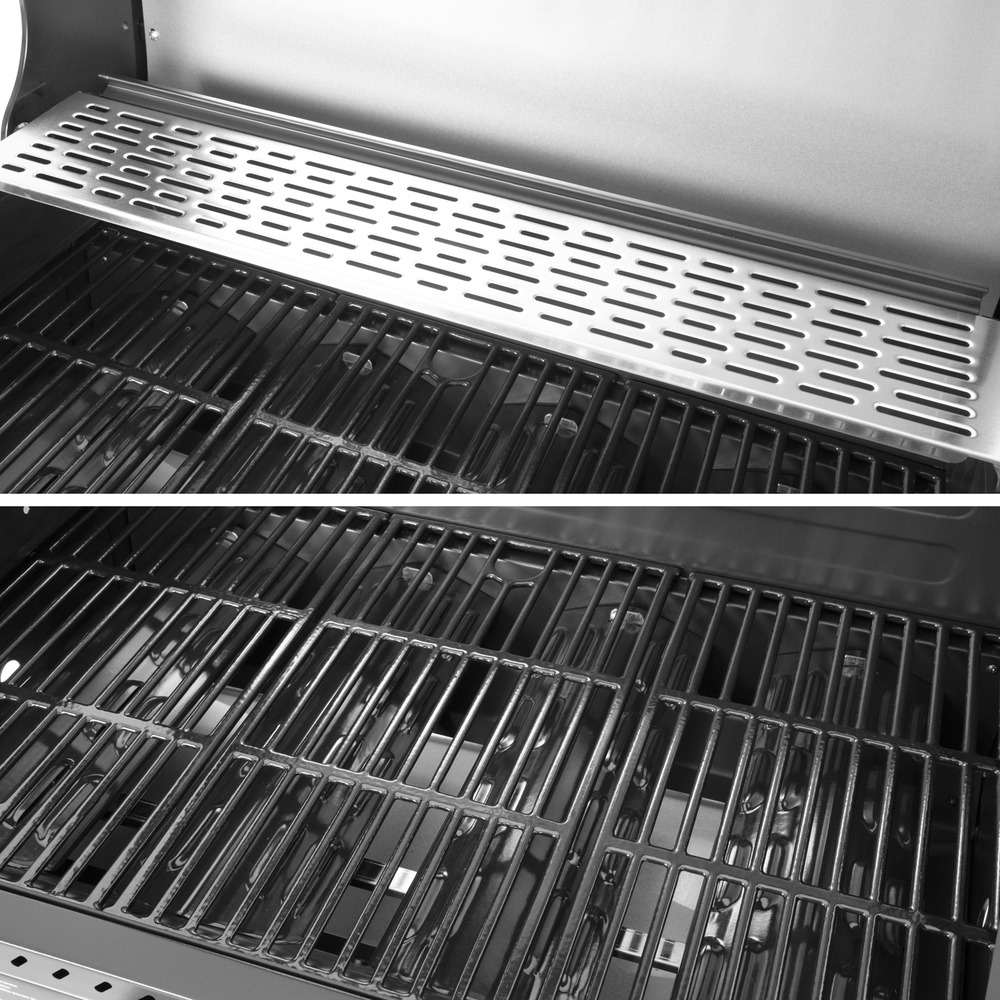 Barbecue au gaz fyra avec thermomètre - 4 brûleurs