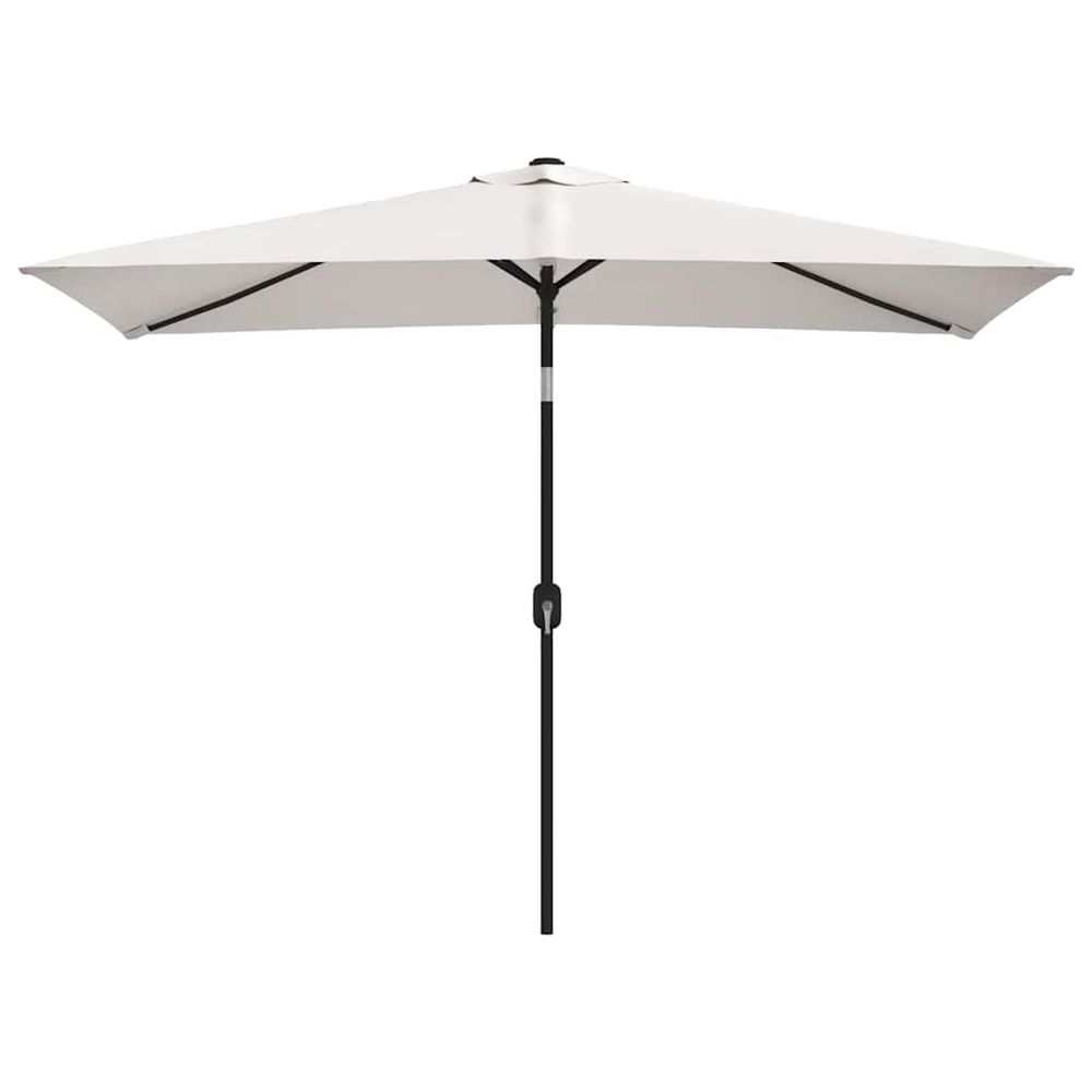 Parasol 200 x 300 cm blanc sable rectangulaire