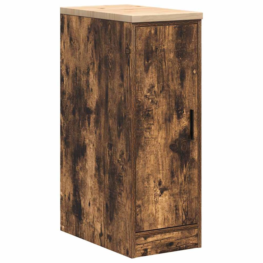 Armoire de rangement de garage chêne fumé 30x51x85 cm bois pin