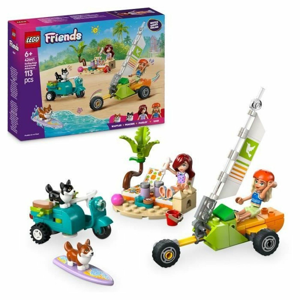 Lego friends chiens surfeurs et aventures en scooter