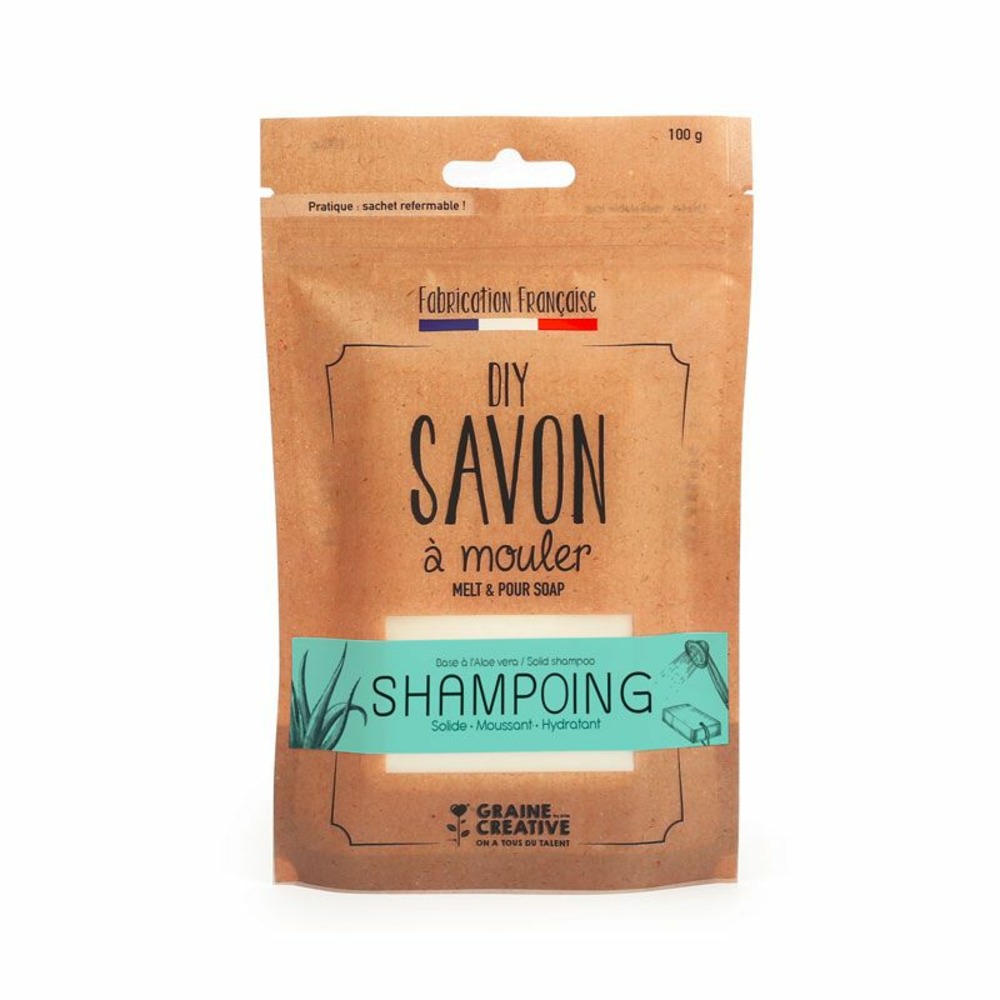 Base pour shampoing solide à l'aloé vera 100 g