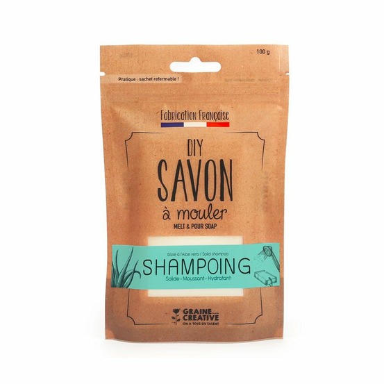 Base pour shampoing solide à l'aloé vera 100 g