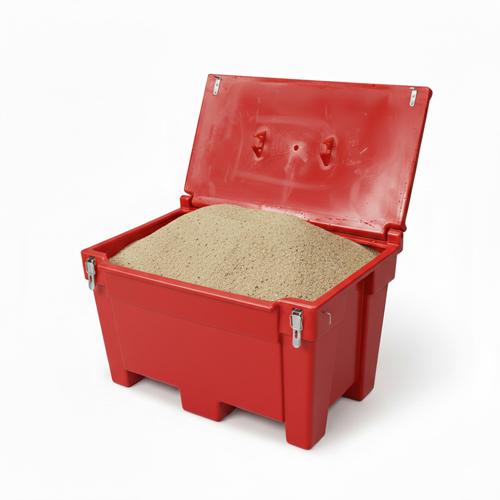 Bac à sable incendie/ à sel de déneigement 300l + grenouillères