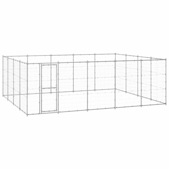 Chenil extérieur acier galvanisé 24,2 m²
