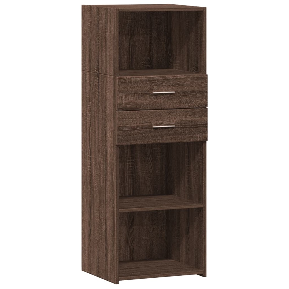 Buffet bahut commode armoire meuble de rangement organisateur cuisine salle de séjour salon haut 45 x 42,5 x 124 cm bois d'in