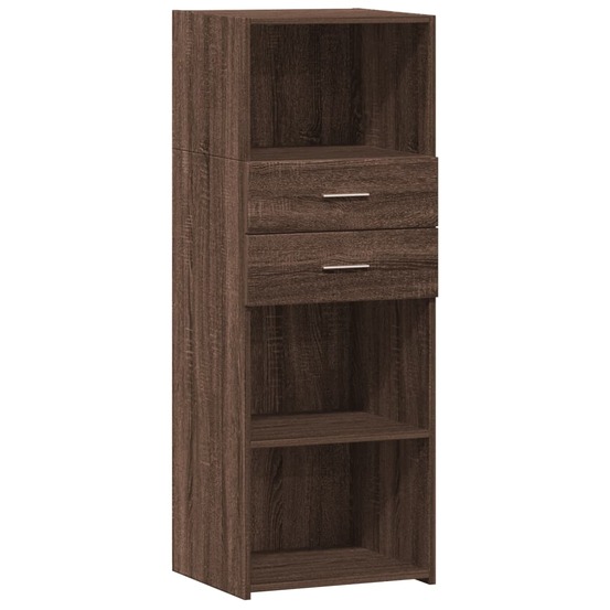 Buffet bahut commode armoire meuble de rangement organisateur cuisine salle de séjour salon haut 45 x 42,5 x 124 cm bois d'in