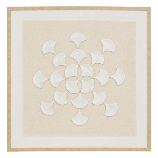 Toile 3d houria beige 78x78cm