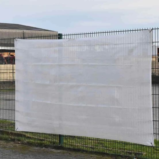 Filet de chantier blanc 1,80m x 3,45m - brise-vue, protection