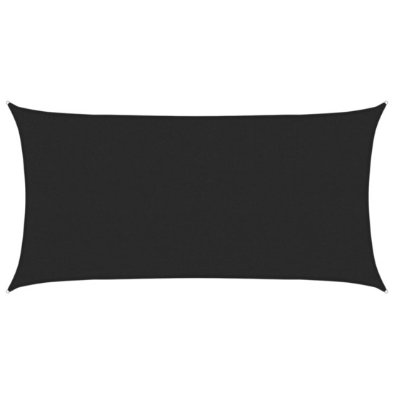 Voile d'ombrage 160 g/m² noir 2x4 m pehd