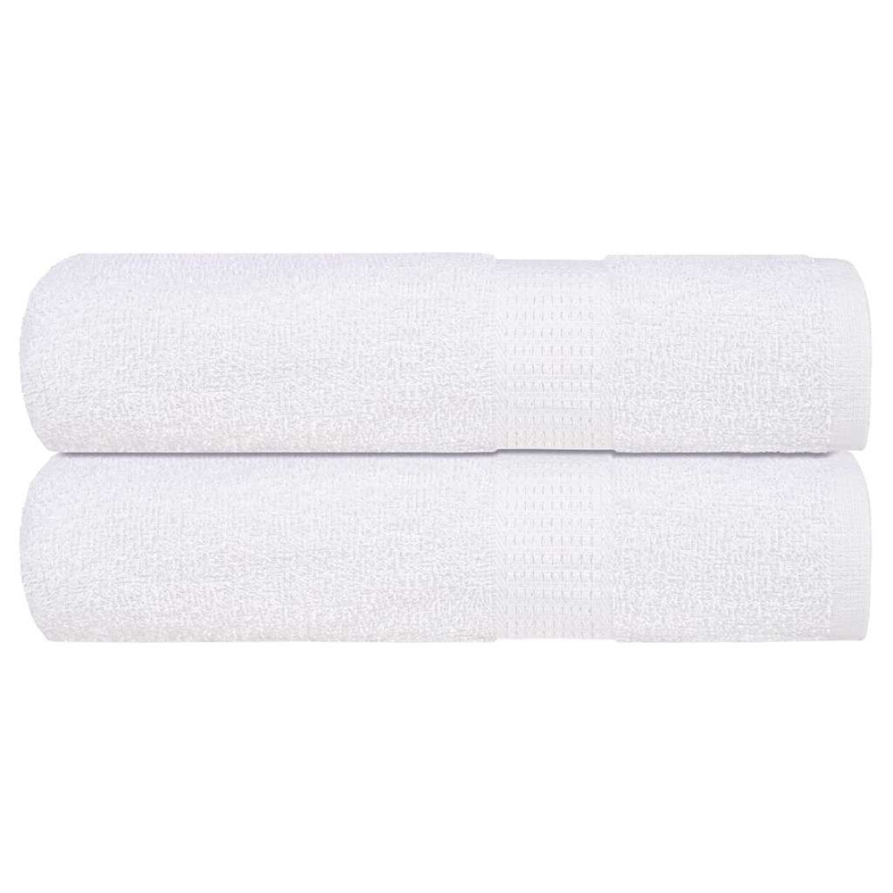 Serviettes de douche frogn 2 pcs blanc 70x140 cm 360 g/m²