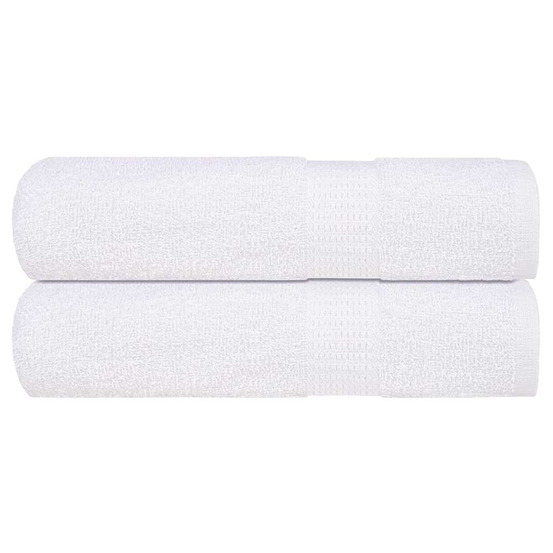 Serviettes de douche 2 pcs frogn blanc 70x140 cm 100% coton