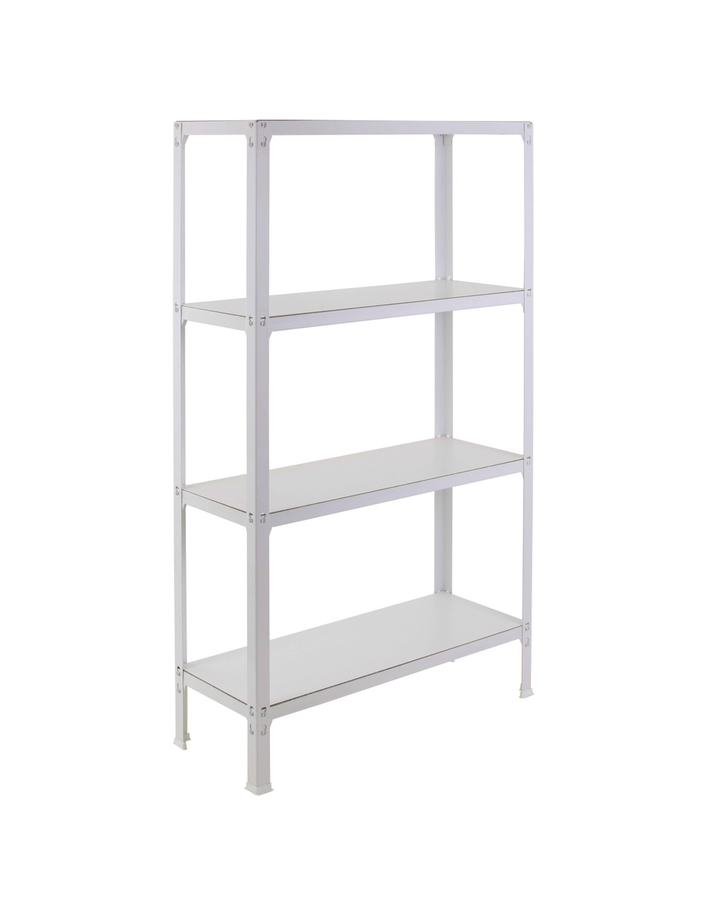 Etagère légère sans vis simonhome click wood plus 4/300 blanc/blanc blanc 1600x1000x300 - simonrack