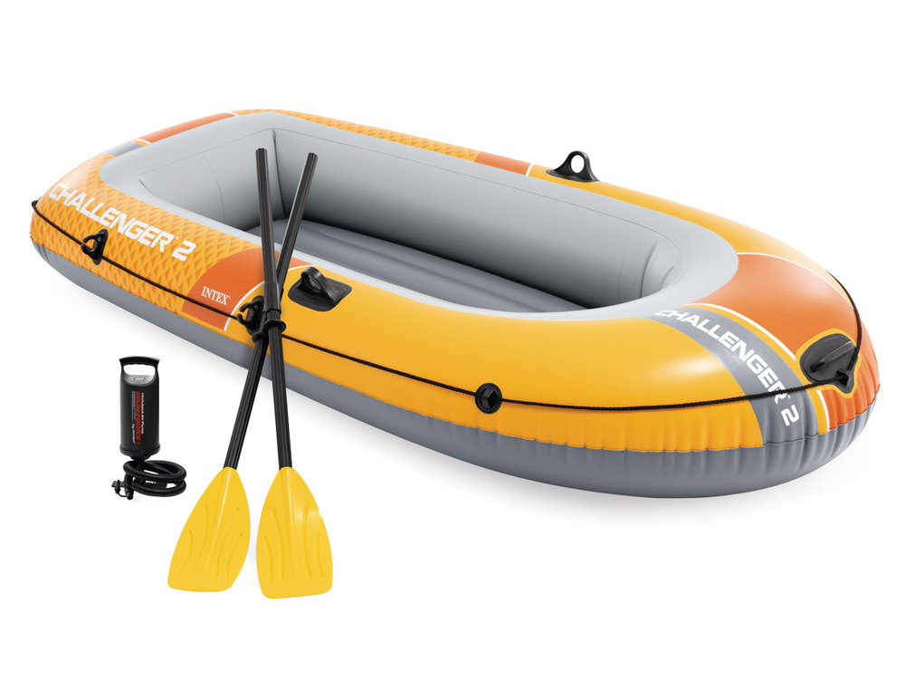 Kit bateau gonflable 2 places challenger 2 avec rames et gonfleur