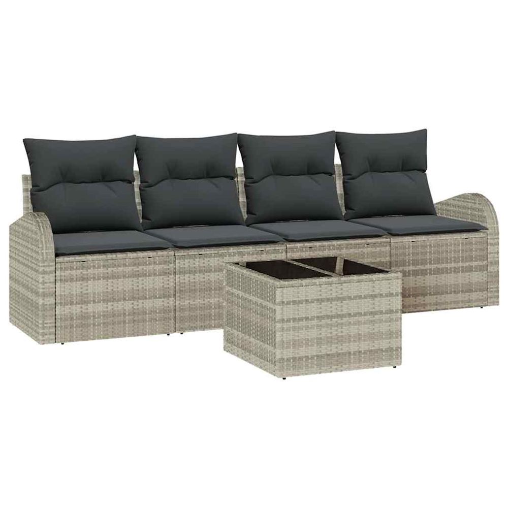 Ensemble de canapé de jardin 5 pcs 4-seater