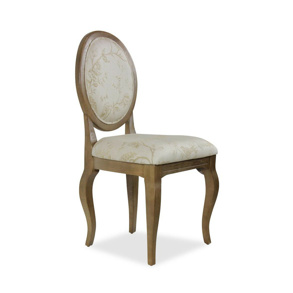 Lot de 2 chaises médaillon bois marron - interior's