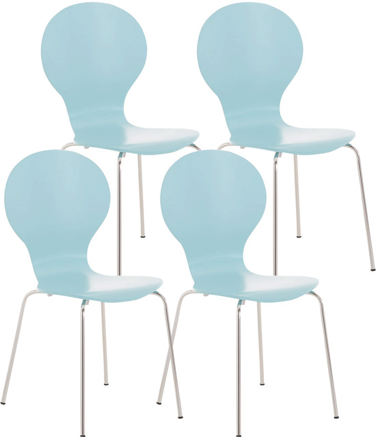 Suite de 4 chaises visiteurs diego