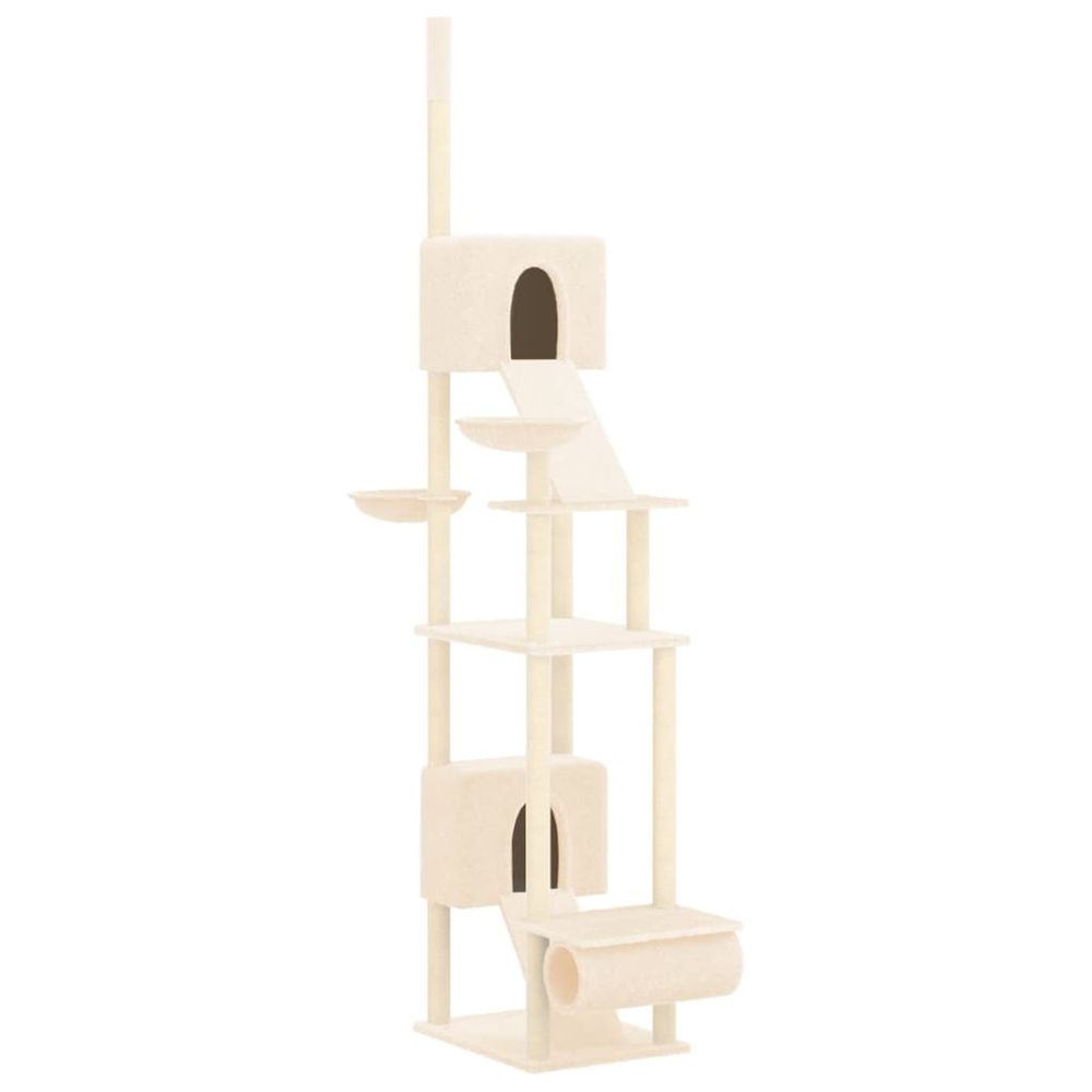 Arbre à chat du sol au plafond crème 277-303 cm