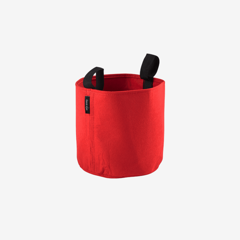 Sac plantation feutre géotextile 25 cm 12,3 l rouge cerland
