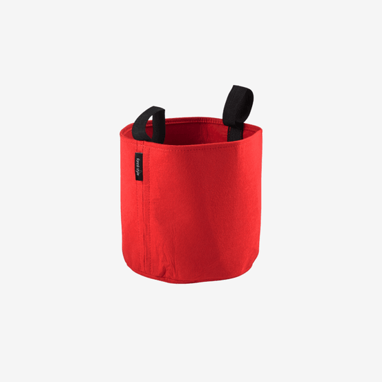 Sac plantation feutre géotextile 25 cm 12,3 l rouge cerland