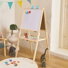 Tableau double face en bois  pour enfant. Craie et tableau blanc avec accessoires fournis