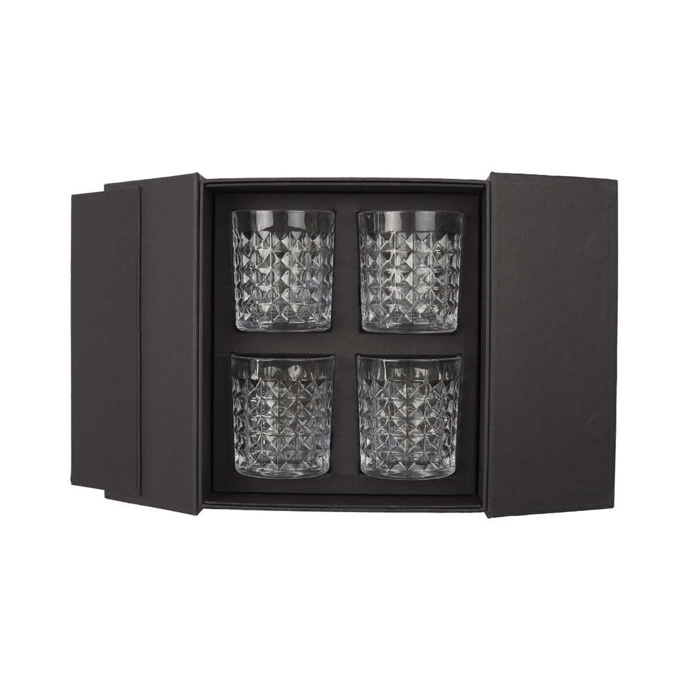 Coffret 4 verres à whisky lounge et mixologie