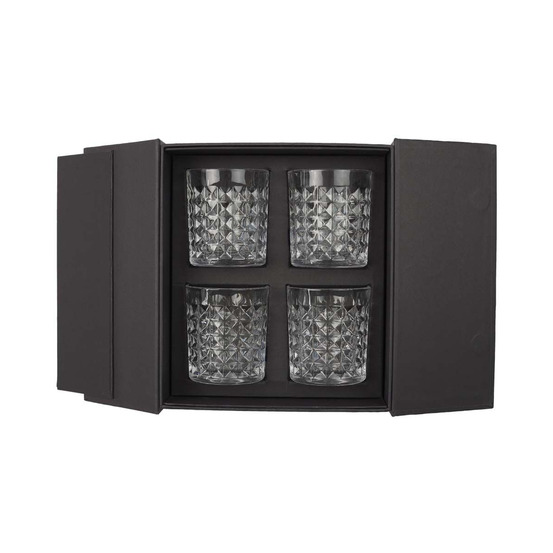 Coffret 4 verres à whisky lounge et mixologie