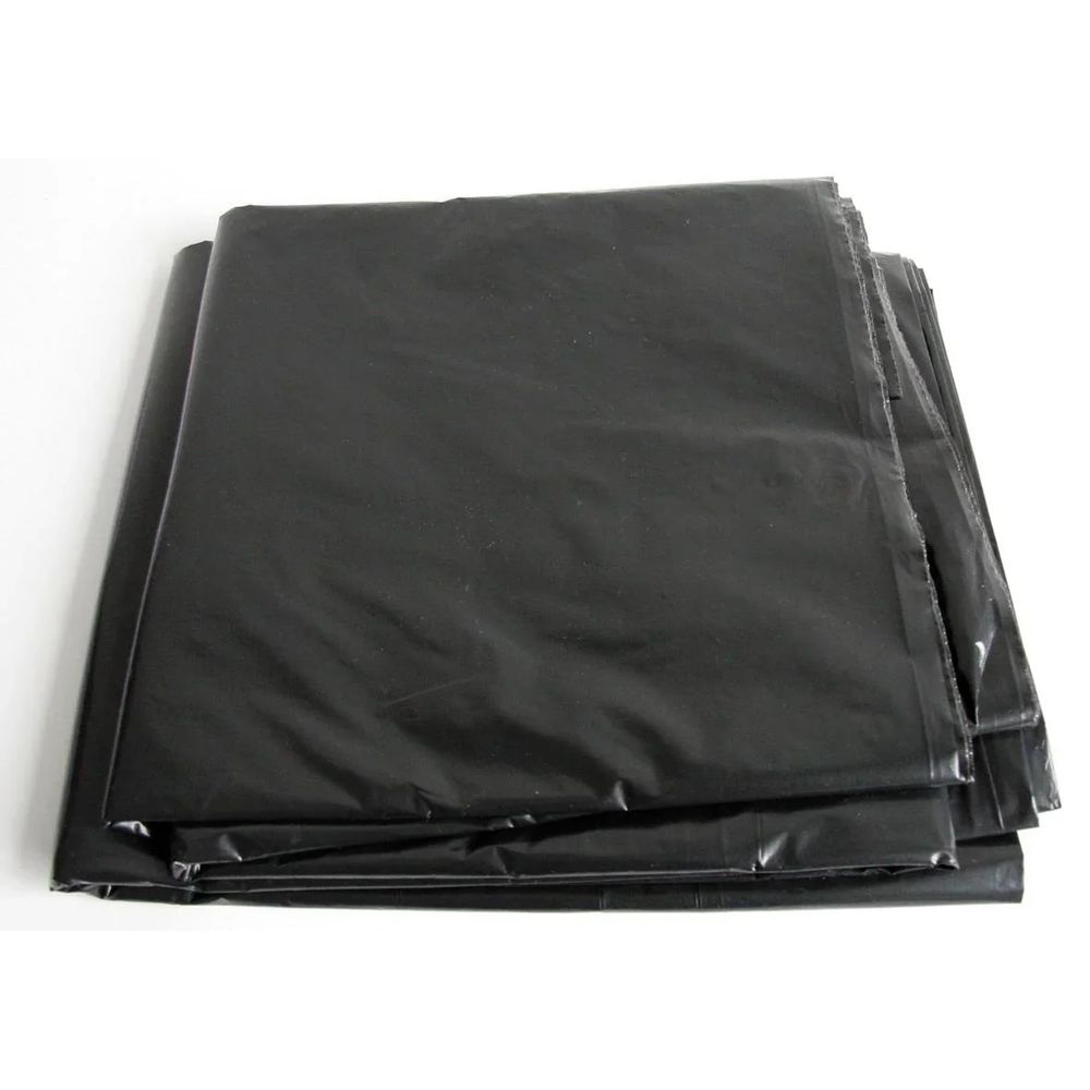 Bâche de construction, extra lourde, noire, pliée, 4 m x 5 m, 20 m²
