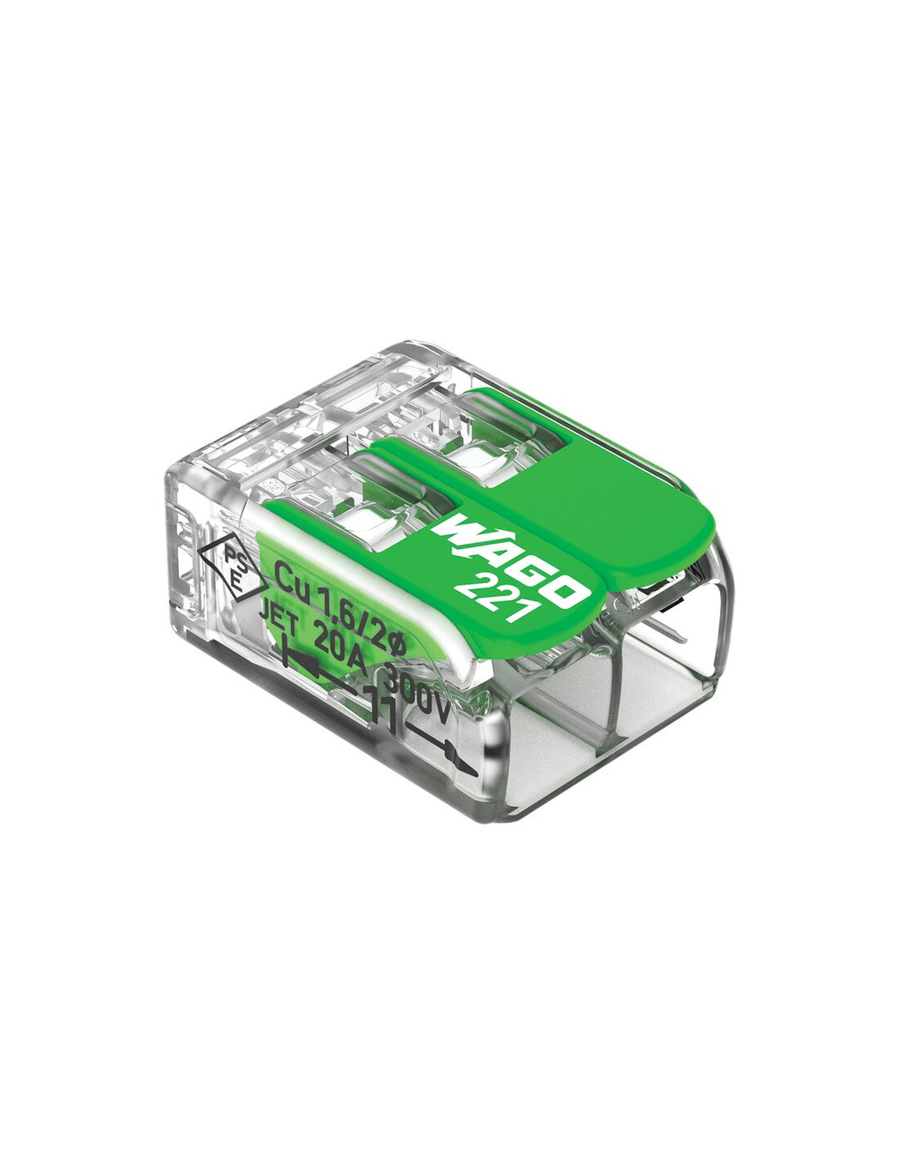 ---blister 221 green 2x4mm²/16