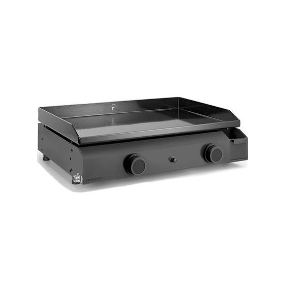 Plancha gaz 5000w plaque fonte émaillé 57.5x37.9cm - baseg60a