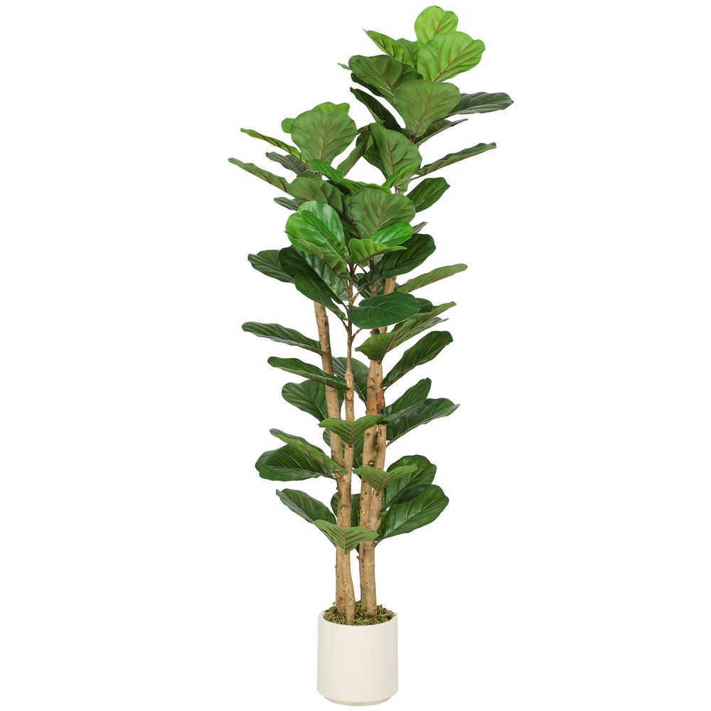 Figuier lyre artificiel peva plante intérieur effet réaliste 150cm vert