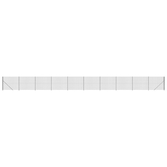Clôture en treillis métallique avec bride anthracite 2,2x25 m