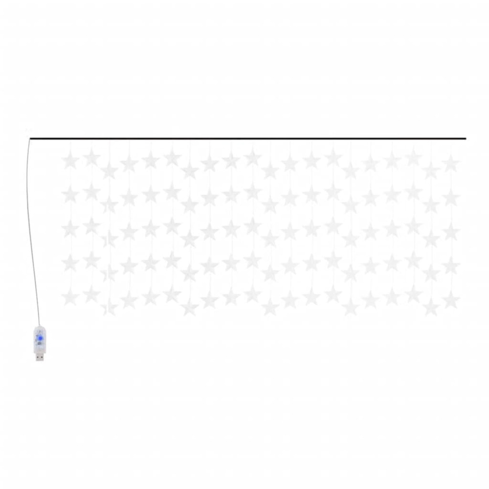 Guirlande lumineuse à étoiles led 500 led blanc 8 fonctions